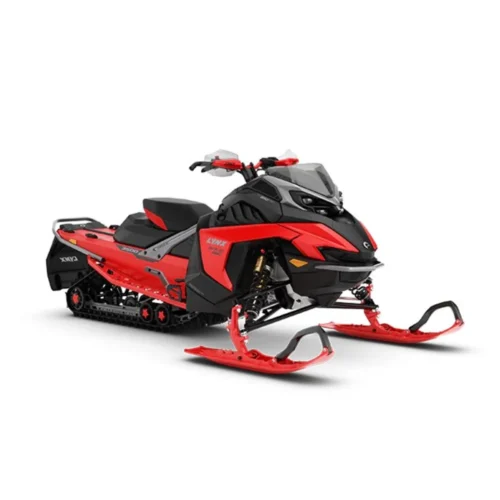 Moottorikelkka Lynx Rave RE 850 E-TEC Platinum Silver Satin / Evo Red 2024