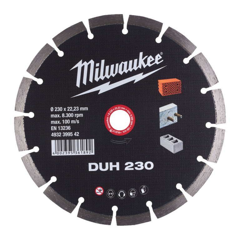 Timantti-katkaisulaikka Milwaukee DUH 230x22,2 mm