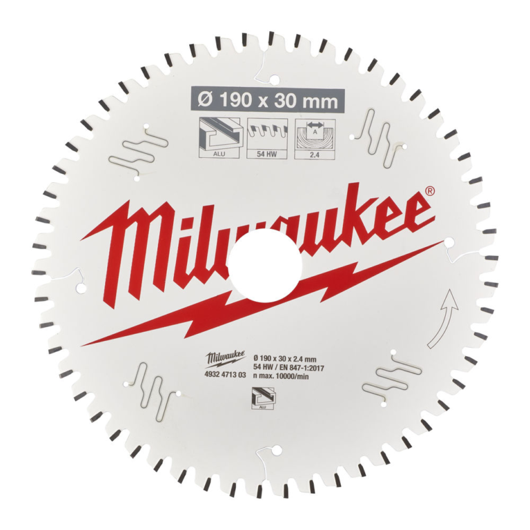 Pyörösahanterä Milwaukee A190X30X2