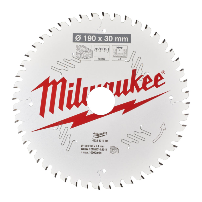 Pyörösahanterä Milwaukee 190X30X2