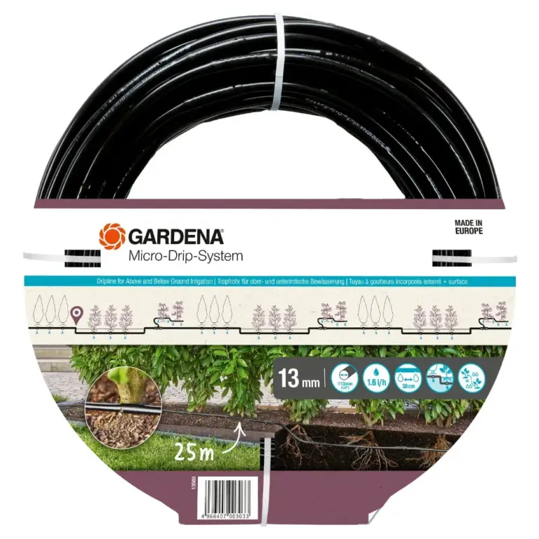 Micro-Drip-laajennussarja Gardena kasviriveille 25 m