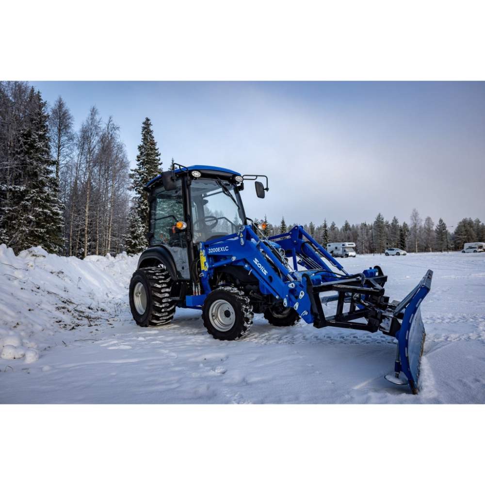 Traktori Solis 26 9+9 XL 4WD ohjaamolla ja etukuormaajalla