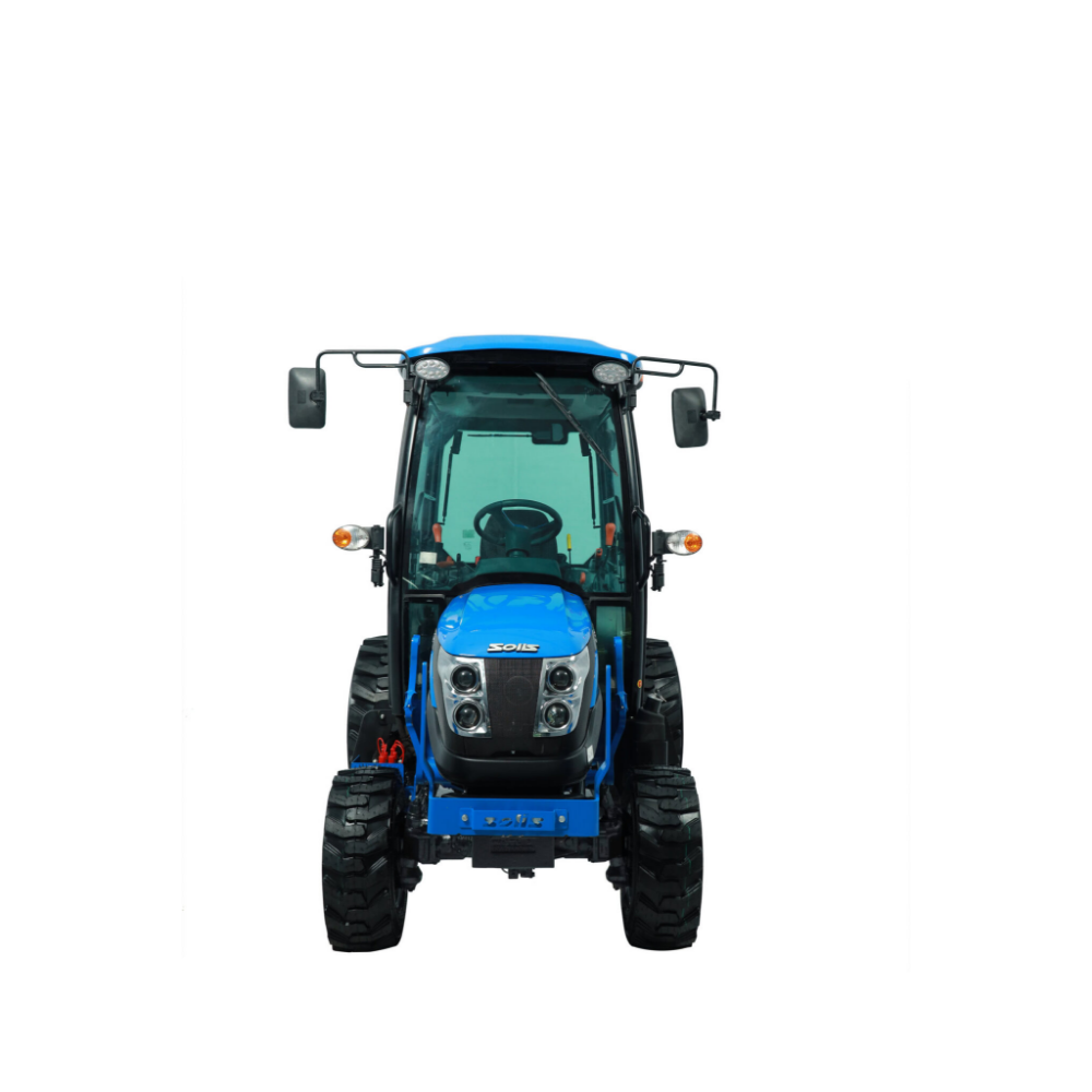 Traktori Solis 26 9+9 XL 4WD ohjaamolla ja etukuormaajalla