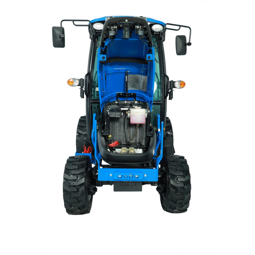 Traktori Solis 26 9+9 XL 4WD ohjaamolla ja etukuormaajalla