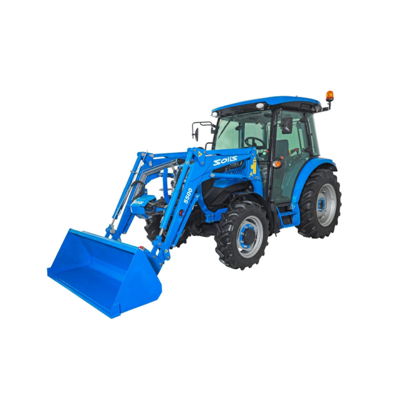 Traktori Solis 50 12+12 4WD Stage V Turbo ohjaamolla ja etukuormaajalla