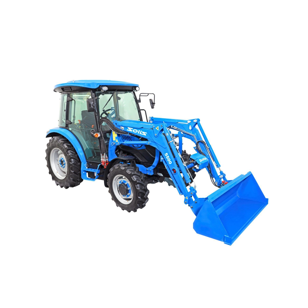 Traktori Solis 50 12+12 4WD Stage V Turbo ohjaamolla ja etukuormaajalla