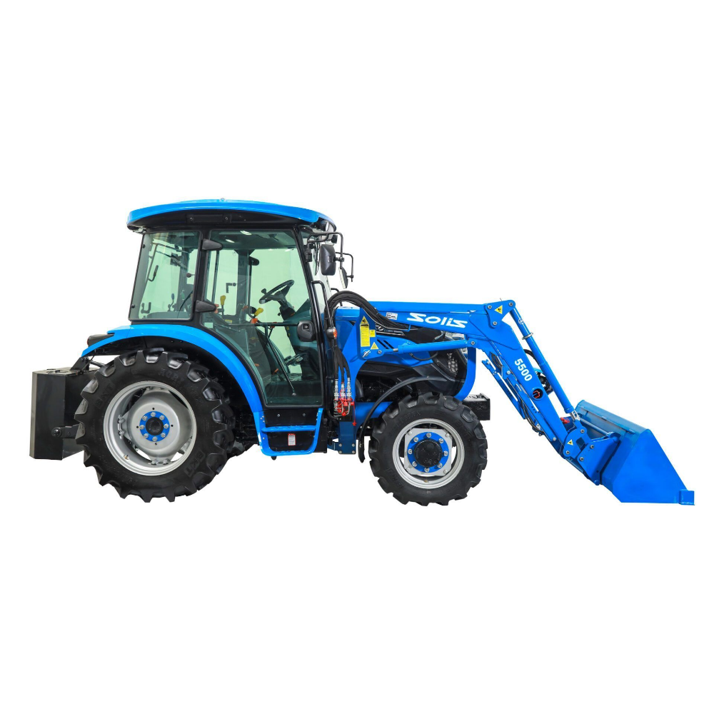 Traktori Solis 50 12+12 4WD Stage V Turbo ohjaamolla ja etukuormaajalla