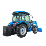 Traktori Solis 50 12+12 4WD Stage V Turbo ohjaamolla ja etukuormaajalla
