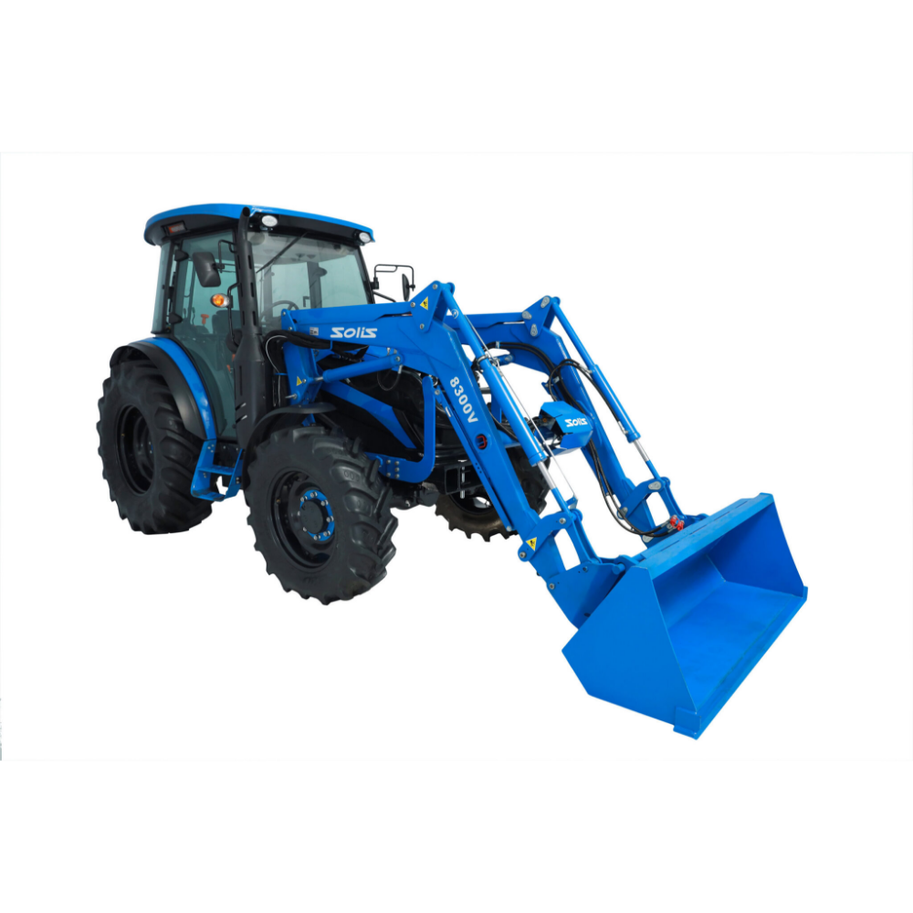 Traktori Solis 90 12+12 4WD Stage V Turbo ohjaamolla ja etukuormaajalla