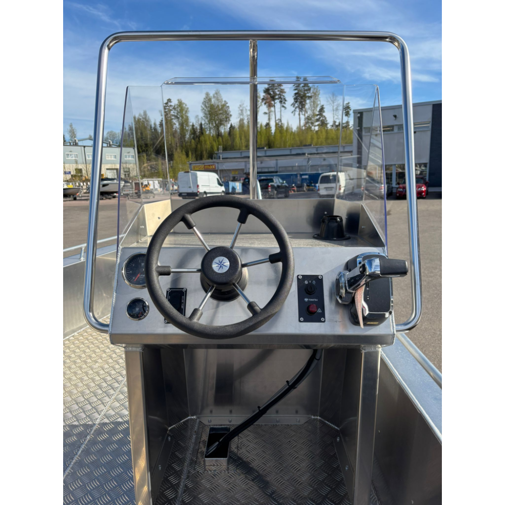 Moottorivene Alutroll 465 Trooper lite sivupulpetilla Tohatsu MFS50AETL perämoottorilla - Image 6