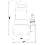 Uppopumppu Gardena 25000 likaiselle vedelle